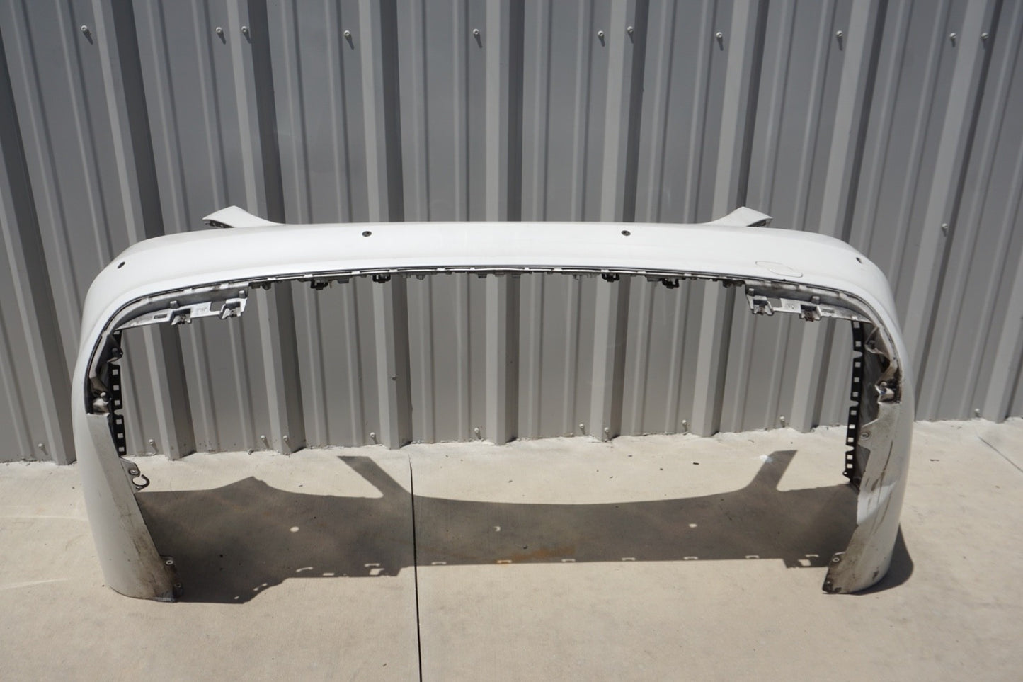 14-17 Mercedes W222 S550 S600 AMG Sport Rear Bumper Cover Diamond White OEM