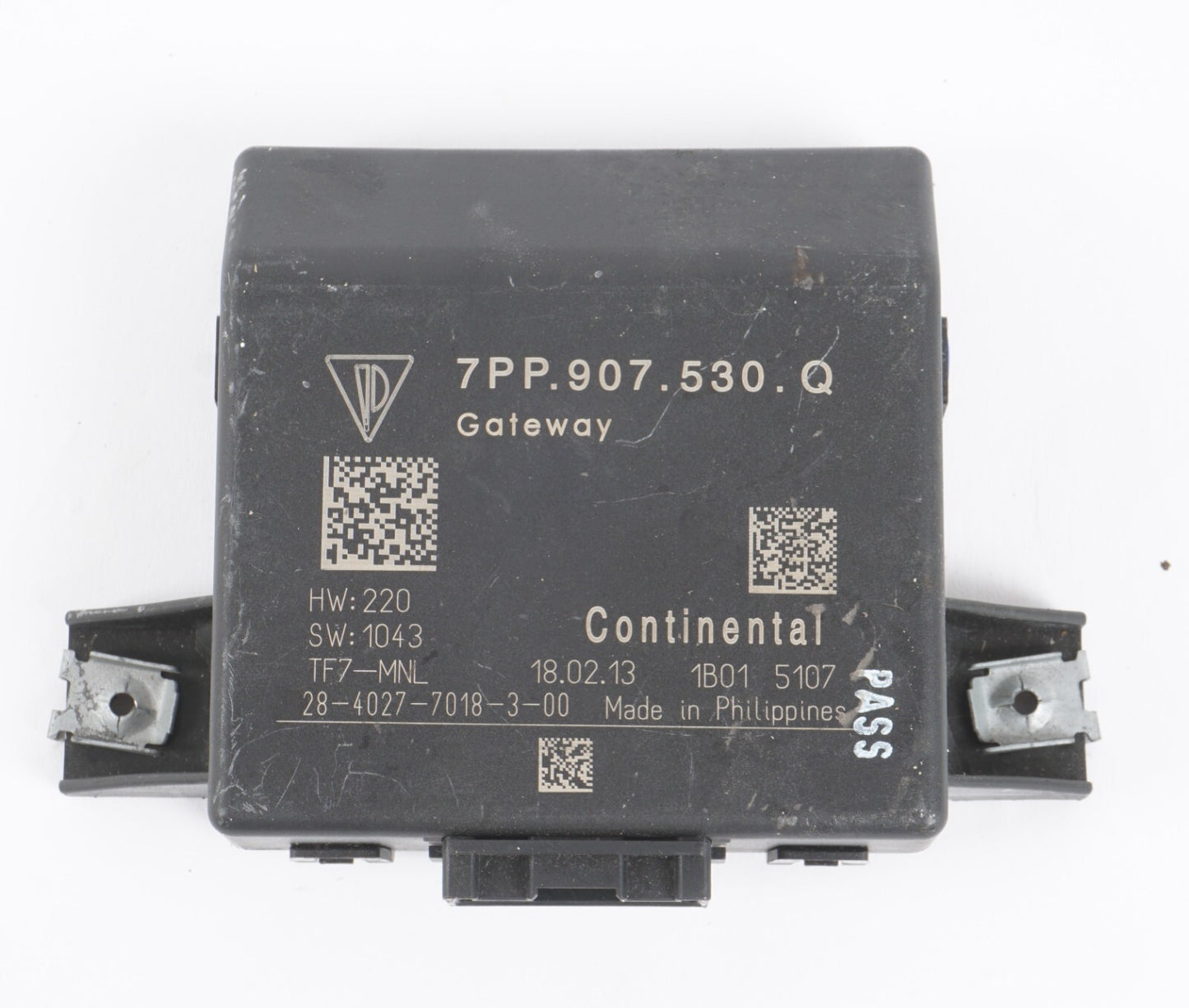 2011 - 2014 PORSCHE CAYENNE GATEWAY CONTROL MODULE 7PP907530P  OEM