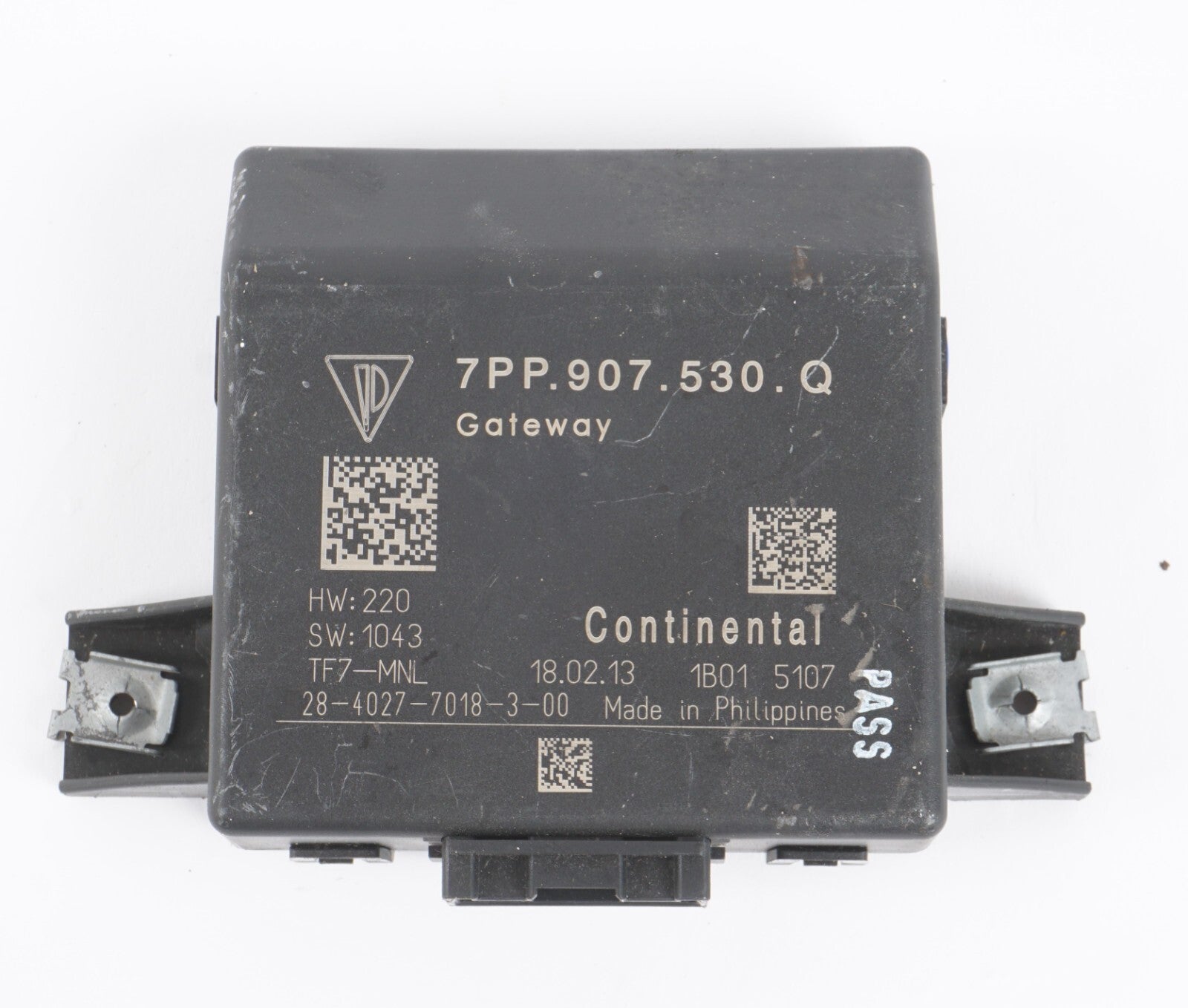 2011 - 2014 PORSCHE CAYENNE GATEWAY CONTROL MODULE 7PP907530P  OEM