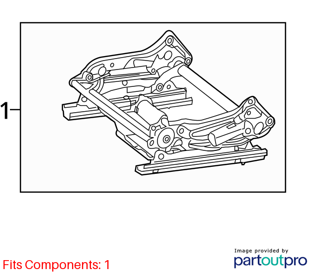 2010 - 2017 Mercedes W207 E550 C250 Front Left Seat Rail Track Frame W/ Motors