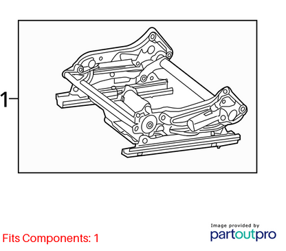 2010 - 2017 Mercedes W207 E550 C250 Front Left Seat Rail Track Frame W/ Motors