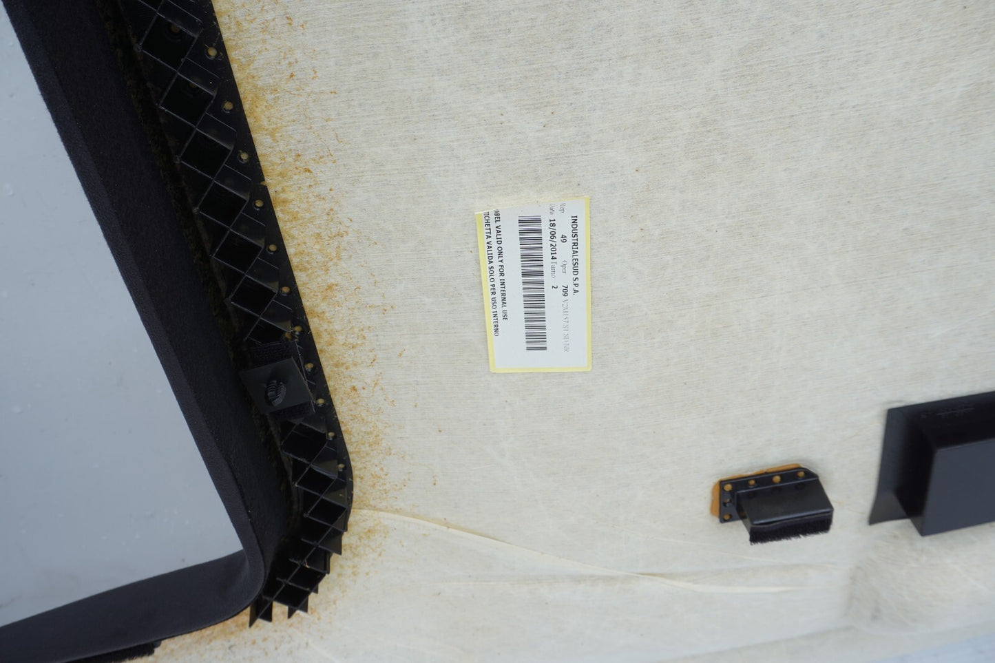 2014-2017 MASERATI GHIBLI Upper Roof Overhead Headliner Trim   OEM