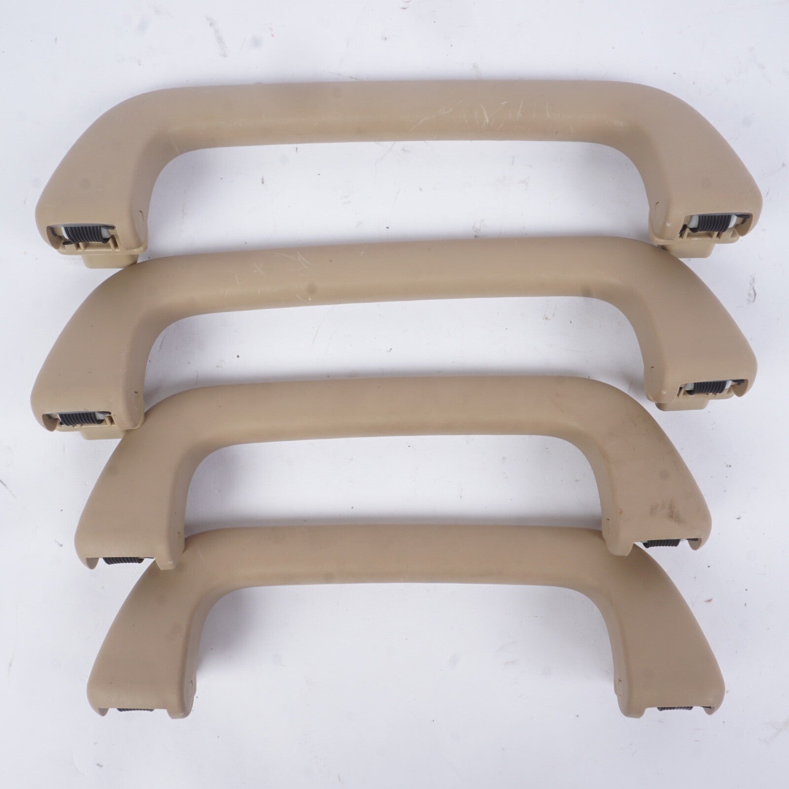 07-13 W221 MERCEDES BENZ S550 S600 S63 OVERHEAD ROOF GRAB HANDLE SET OF 4 OEM