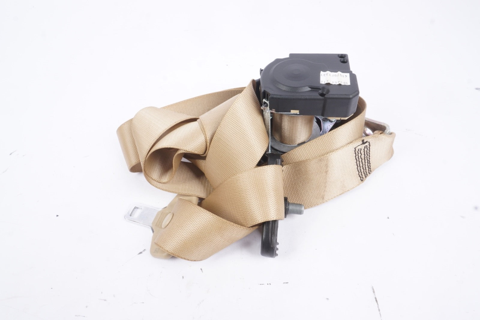 07-13 MERCEDES-BENZ W221 S550 REAR RIGHT SIDE SEAT BELT RETRACTOR BROWN OEM
