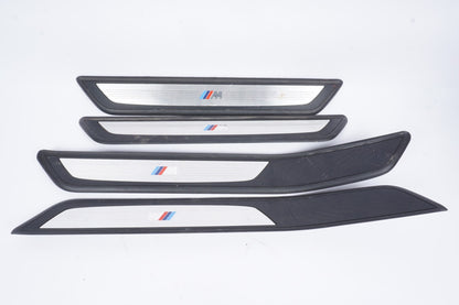10-15 OEM BMW F02 740 750 Door Sill Plate Molding Trim M SPORT Left Right SET