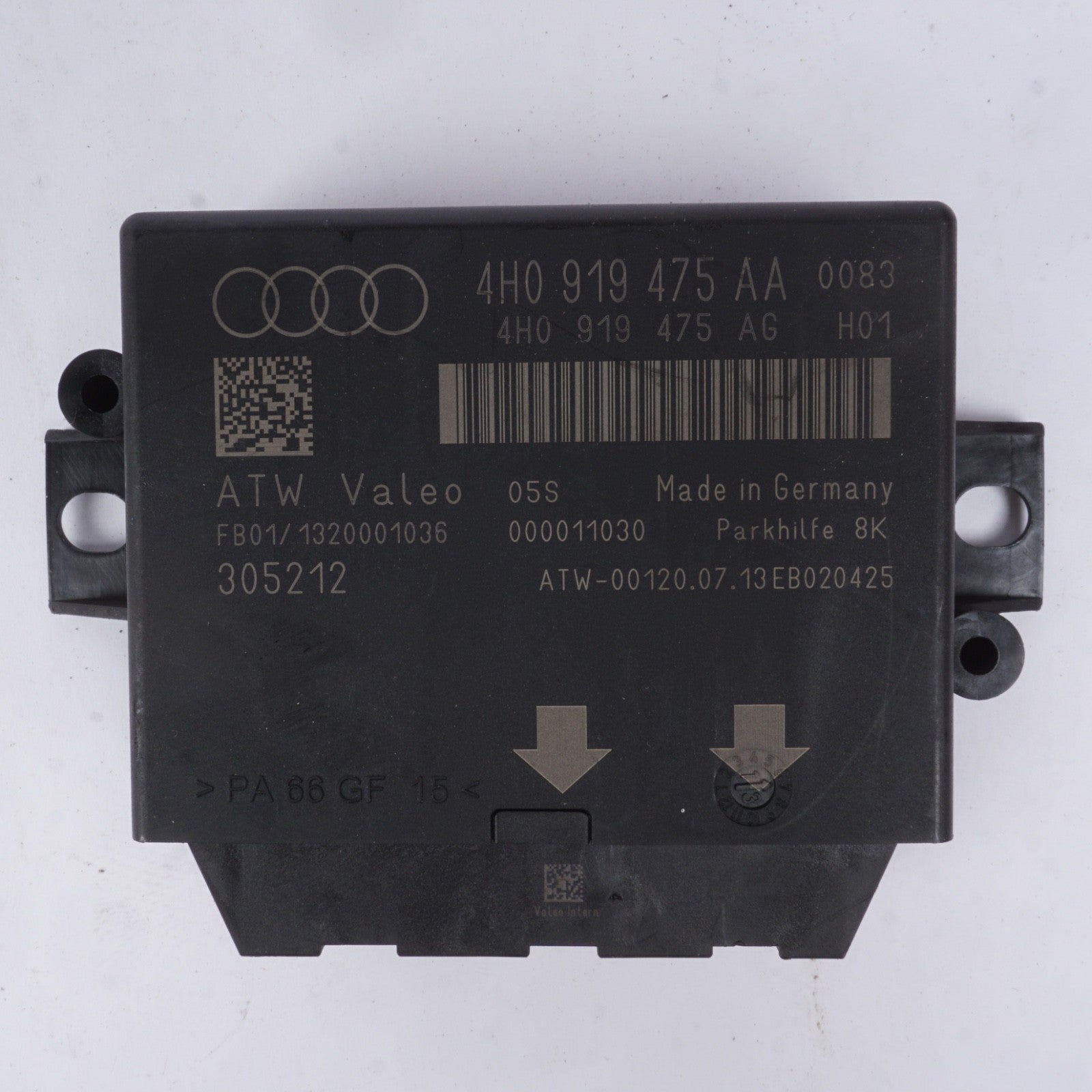 2012 - 2017 AUDI A7 PARK ASSIST COMPUTER CONTROL MODULE UNIT OEM 4H0919475