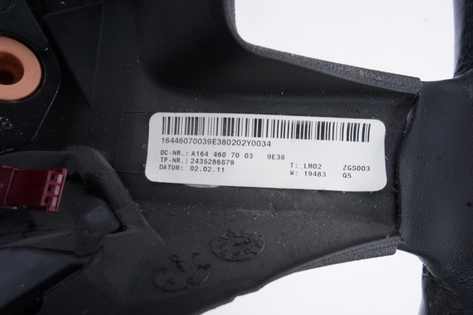 2009-11 Mercedes W164 ML350 GL450 Leather Steering Wheel w/ Paddle Shifters