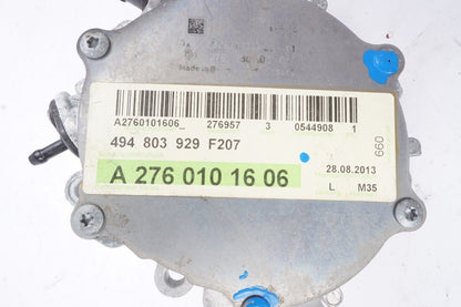 12-18 Mercedes W207 E350 Engine Motor Brake Vacuum Pump 2762300265 OEM