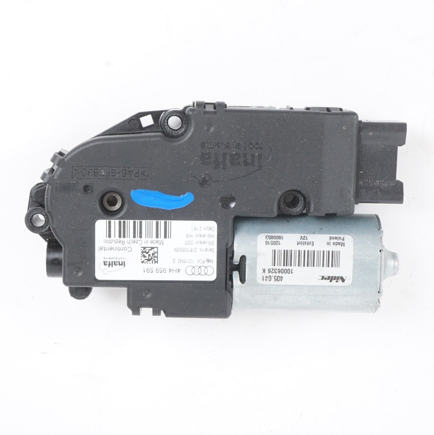 11 - 17 AUDI A8L SPANORAMIC SUN ROOF SUN MOON ROOF MOTOR 4H4959591  OEM
