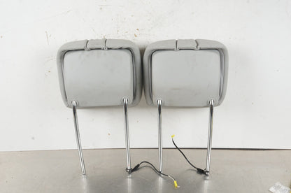 10-13 Mercedes W221 S500 Front Left or Right Seat Headrest Head Rest Grey PAIR