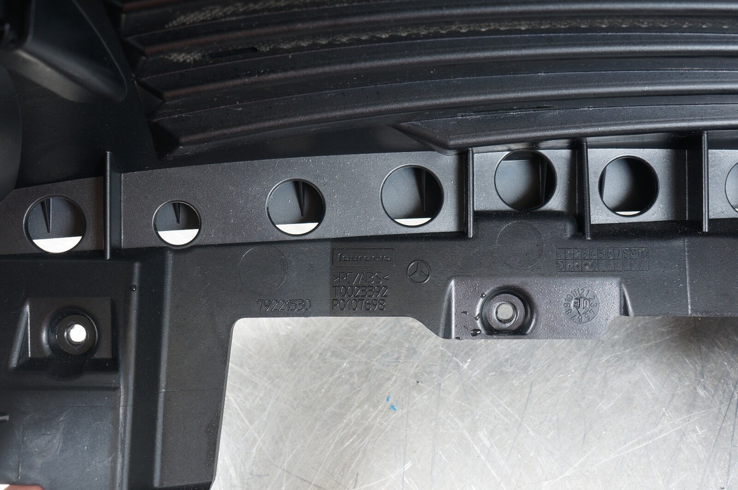 07-14 Mercedes W216 CL550 CL63 Upper Dashboard Dash Board Cluster Cover Grey 
