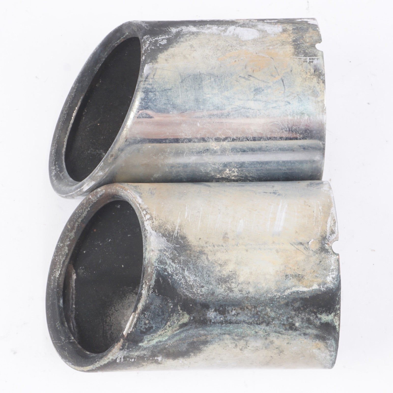 11-16 BMW 535i (F10) 3.0L TURBO N55 ENGINE EXHAUST MUFFLER TIP SET (2) (CHROME)