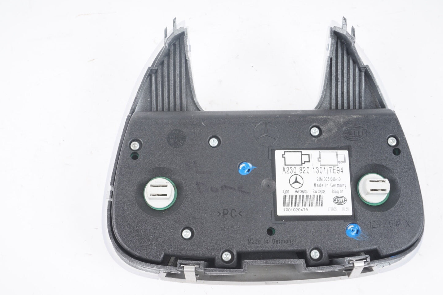 05-12 Mercedes R230 SL550 SL500 Interior Overhead Dome Reading Light OEM