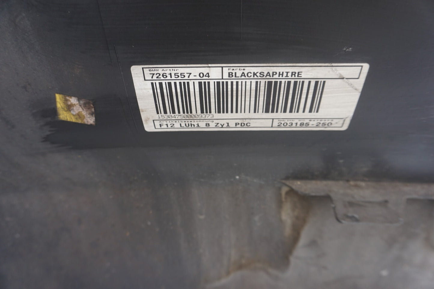2012 - 2015 BMW 650i REAR BUMPER COVER OEM