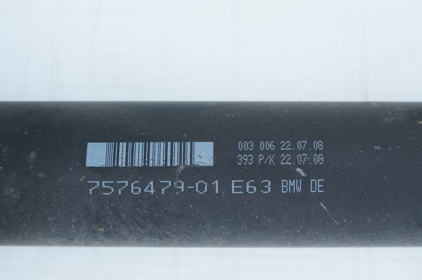 2007 - 2010 BMW 650i E63 E64 A/T Rear Drive Shaft Driveshaft 7576479 OEM