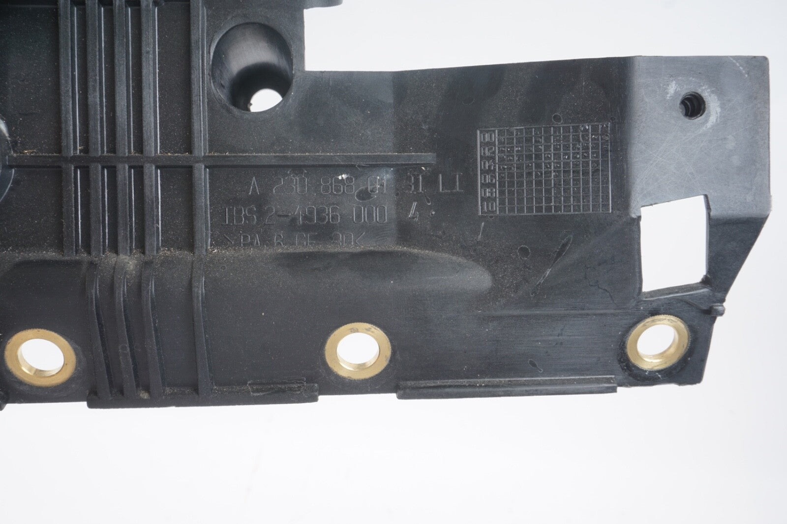 03-08 Mercedes R230 SL500 Rear Left Seat Belt Retractor Luggage w/Speaker OEM