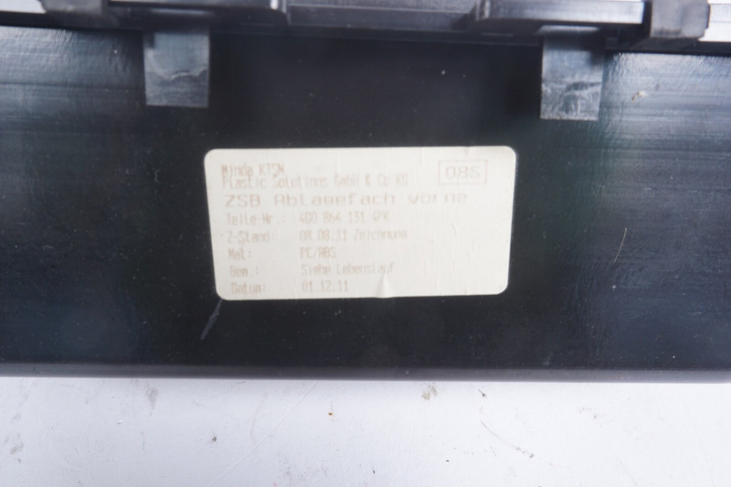 2012 - 16 Audi A6 A7 Front Center Console Storage Bin Tray 4G0864131 OEM