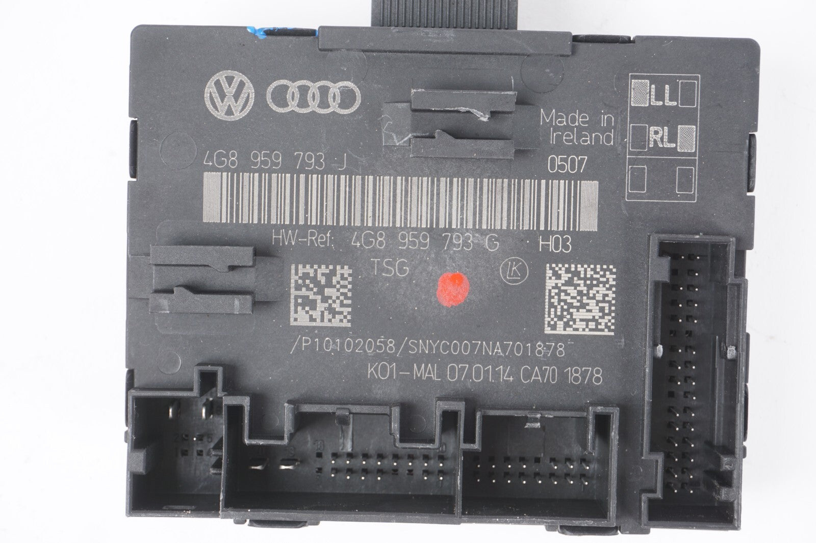 2012 - 2018 AUDI A7 FRONT LEFT DRIVER SIDE DOOR CONTROL MODULE UNIT  OEM