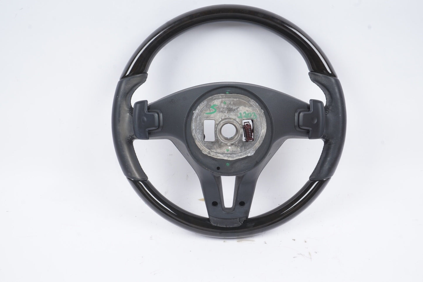 WOOD LEATHER STEERING WHEEL PEDAL SHIFT MERCEDES CLS63 CLS550 E350 E550