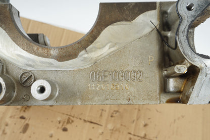 2012 - 2015 AUDI A7 3.0L ENGINE CRANKSHAFT MOUNT LOWER BLOCK 06E103032AP  OEM