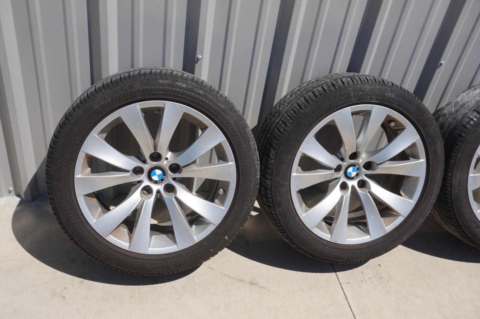 06-10 BMW 650i Wheels Wheel 18x8 Alloy 5 Double V Spoke Fits 599166 Set of 4
