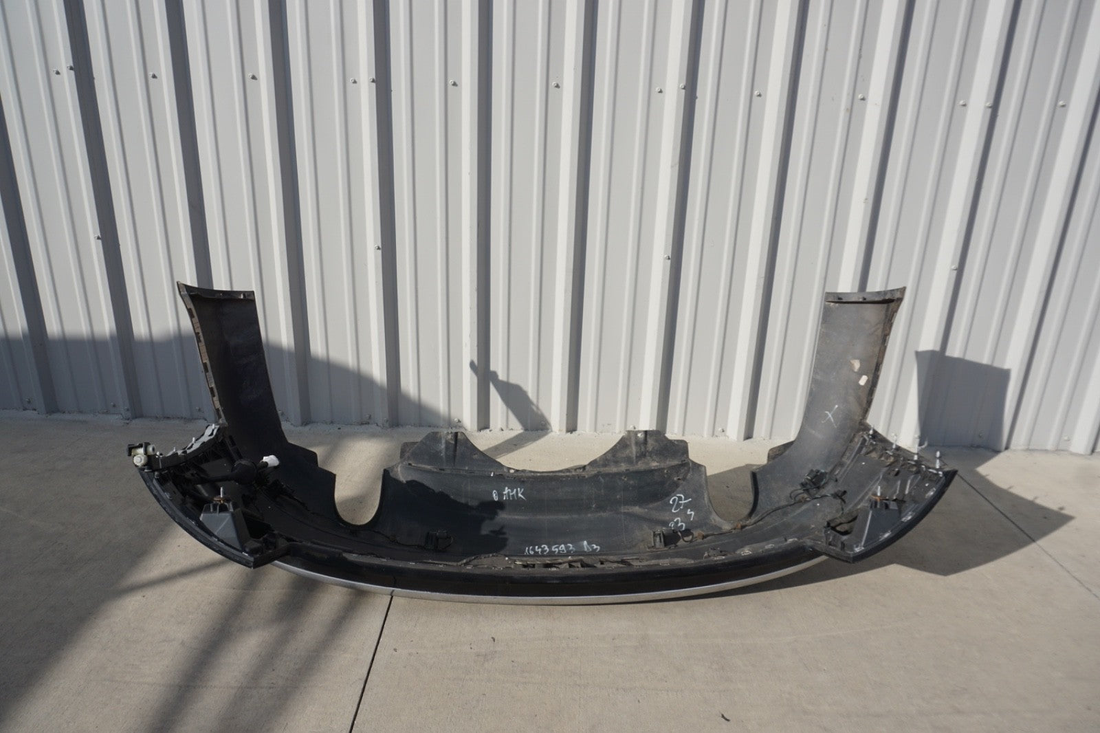 2004 - 2010 AUDI A8 A8L Rear Bumper Cover W/ Park Assist Black