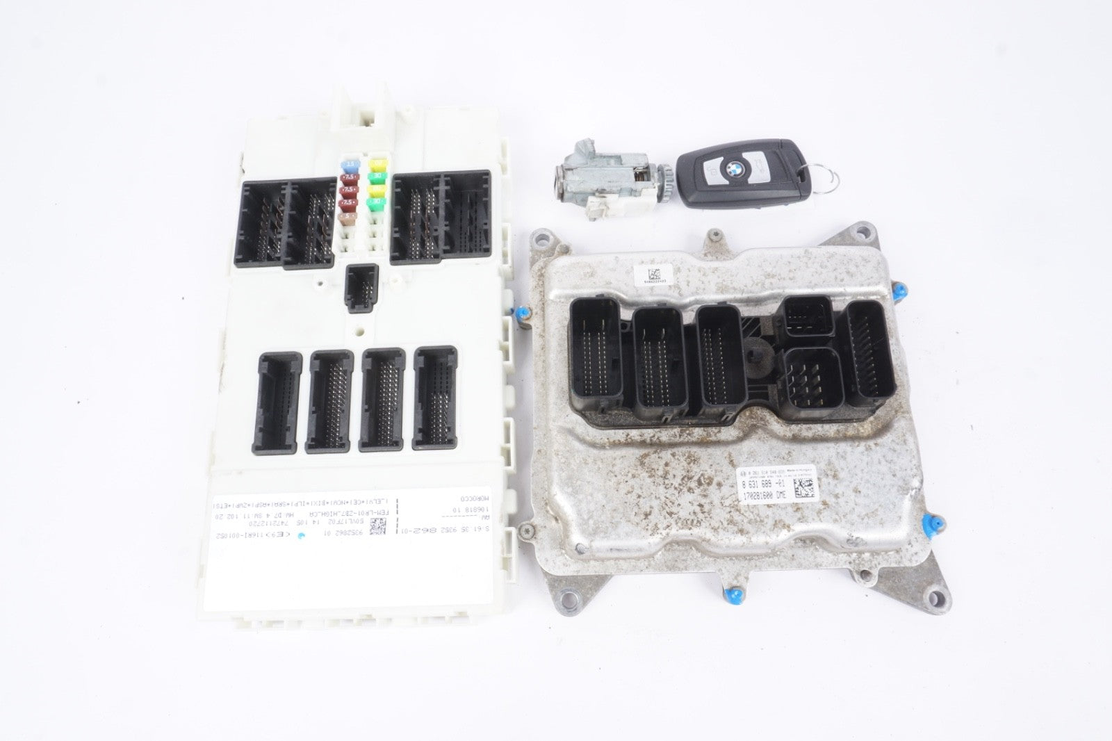 12-18 Bmw F30 228 320 328 428 2.0l Engine Motor DME Control Key Set Oem