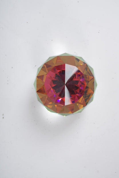Swarovski Crystal Vitrail Medium Round Paperweight Rainbow