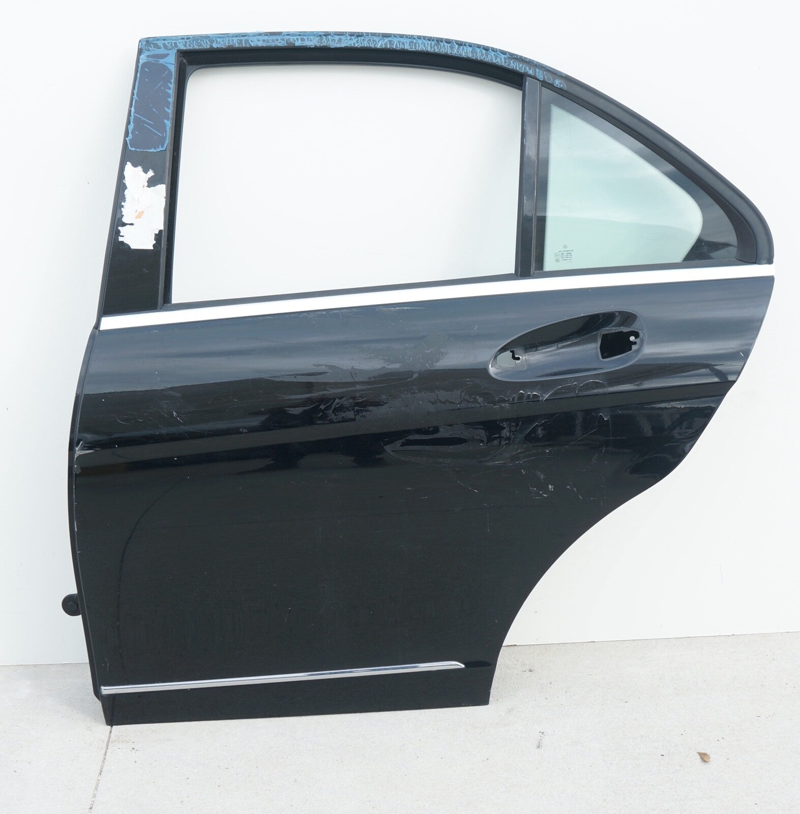 08-14 Mercedes C300 C250 C350 Sedan Rear Left Driver Side Door Shell Red OEM