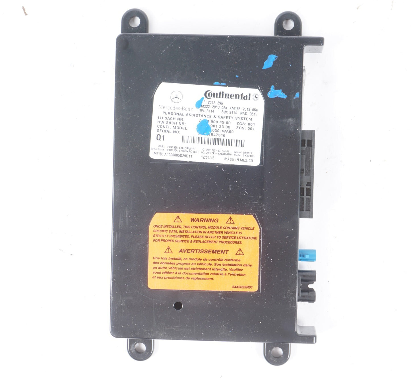 14-17 Mercedes W222 S550 Communication Computer Control Module 2539004500 OEM