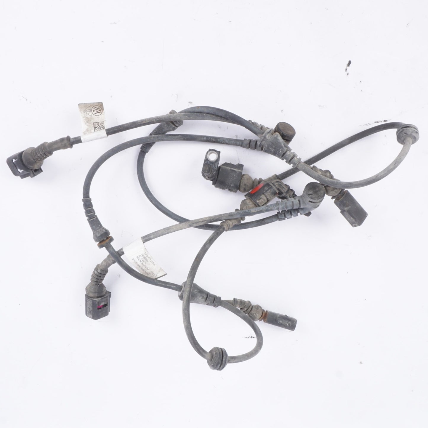 11-14 Porsche Cayenne 958 Rear ABS Speed Sensor Wiring Harness Wires OEM X 2