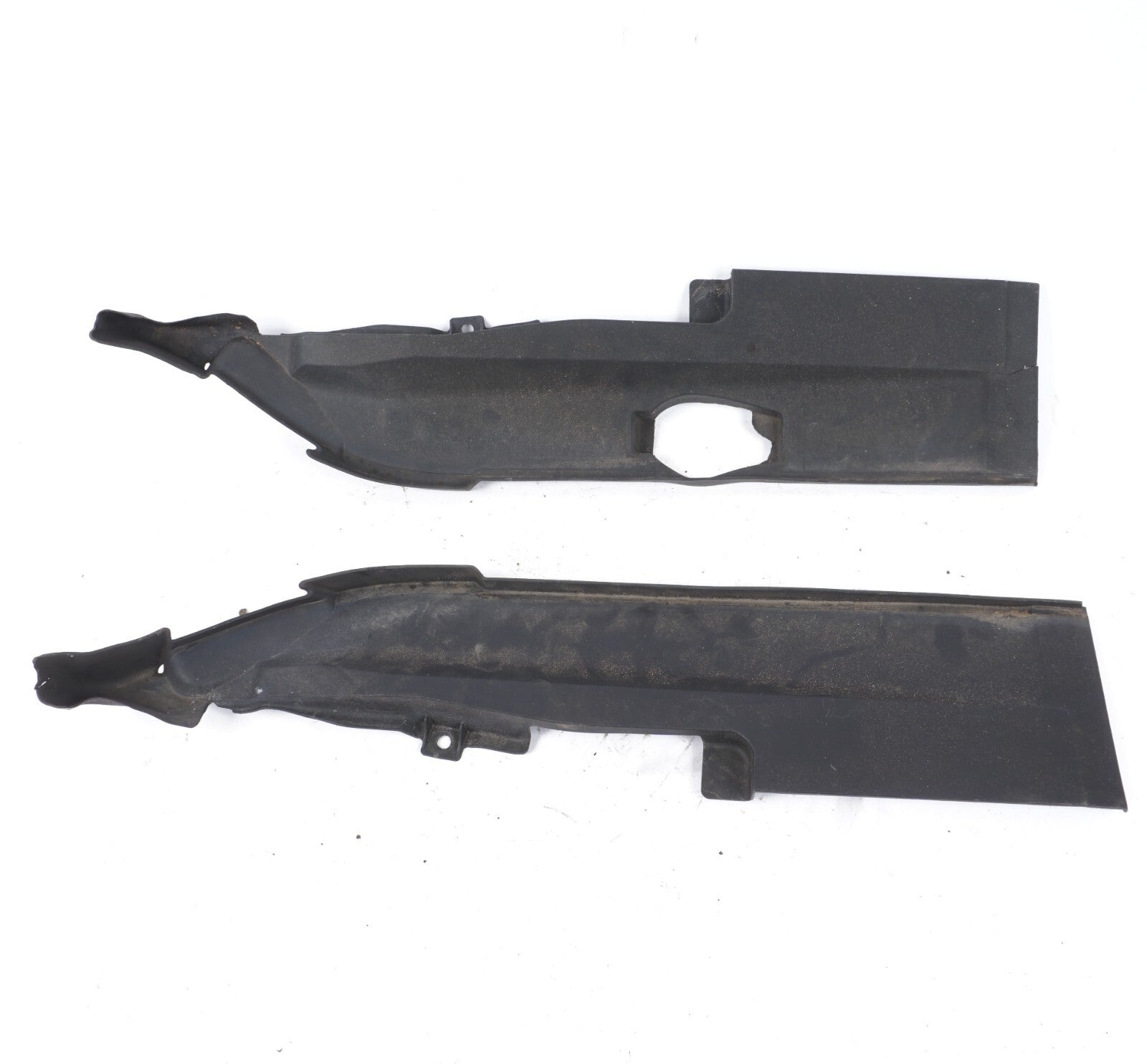 12 - 17 AUDI A8L A8 FRONT LEFT & RIGHT SIDE COWL PANEL RAIN TRAY COVER PANEL OEM