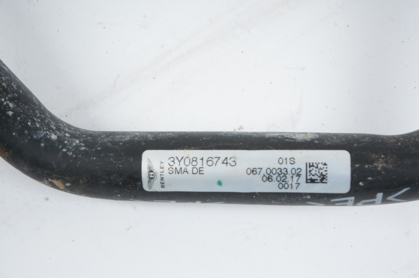 2010 - 2020 Bentley Mulsanne HVAC Heater Coolant Water Line Hose Pipe