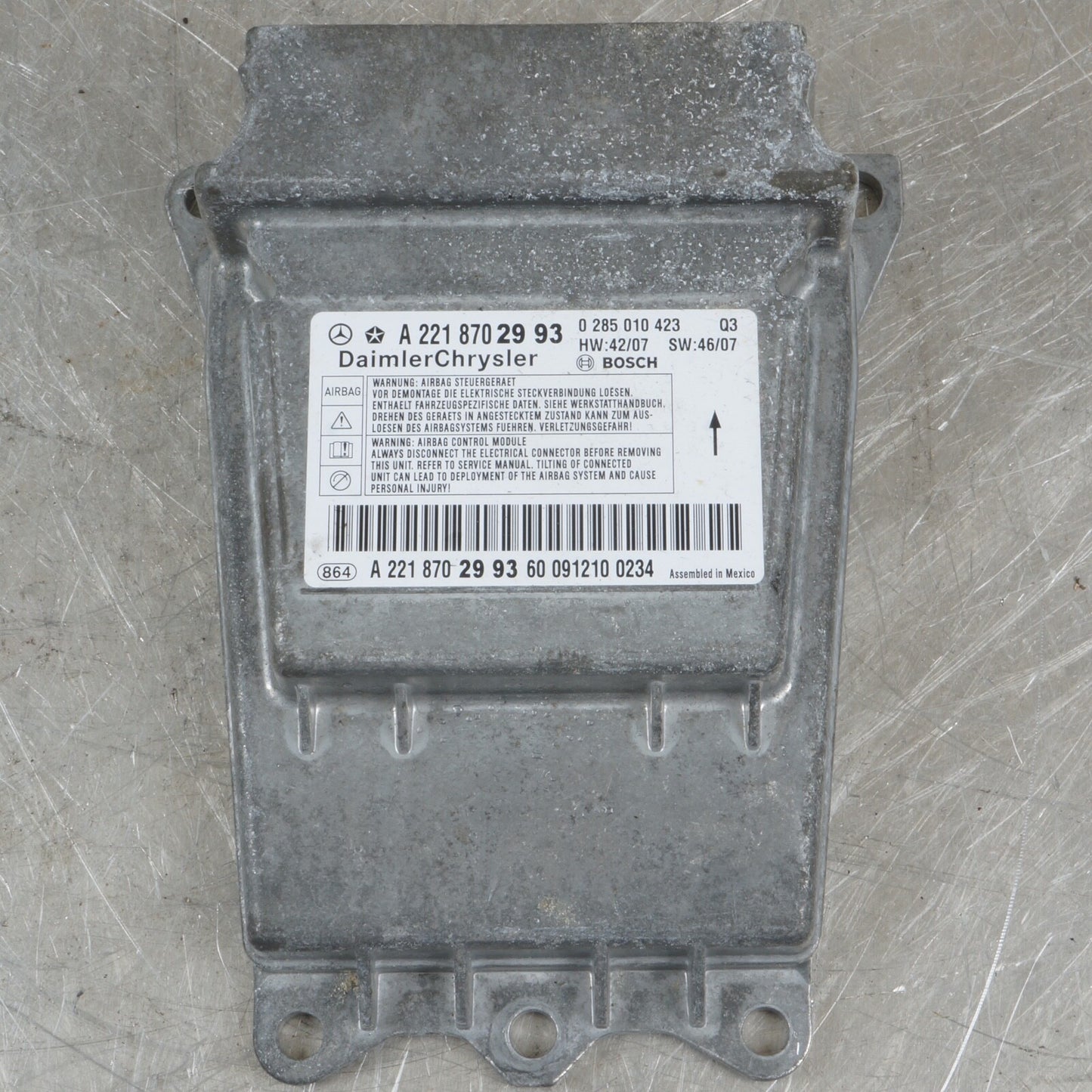07-14 Mercedes W221 S600 CL550 S550  Sensor Control Module OEM