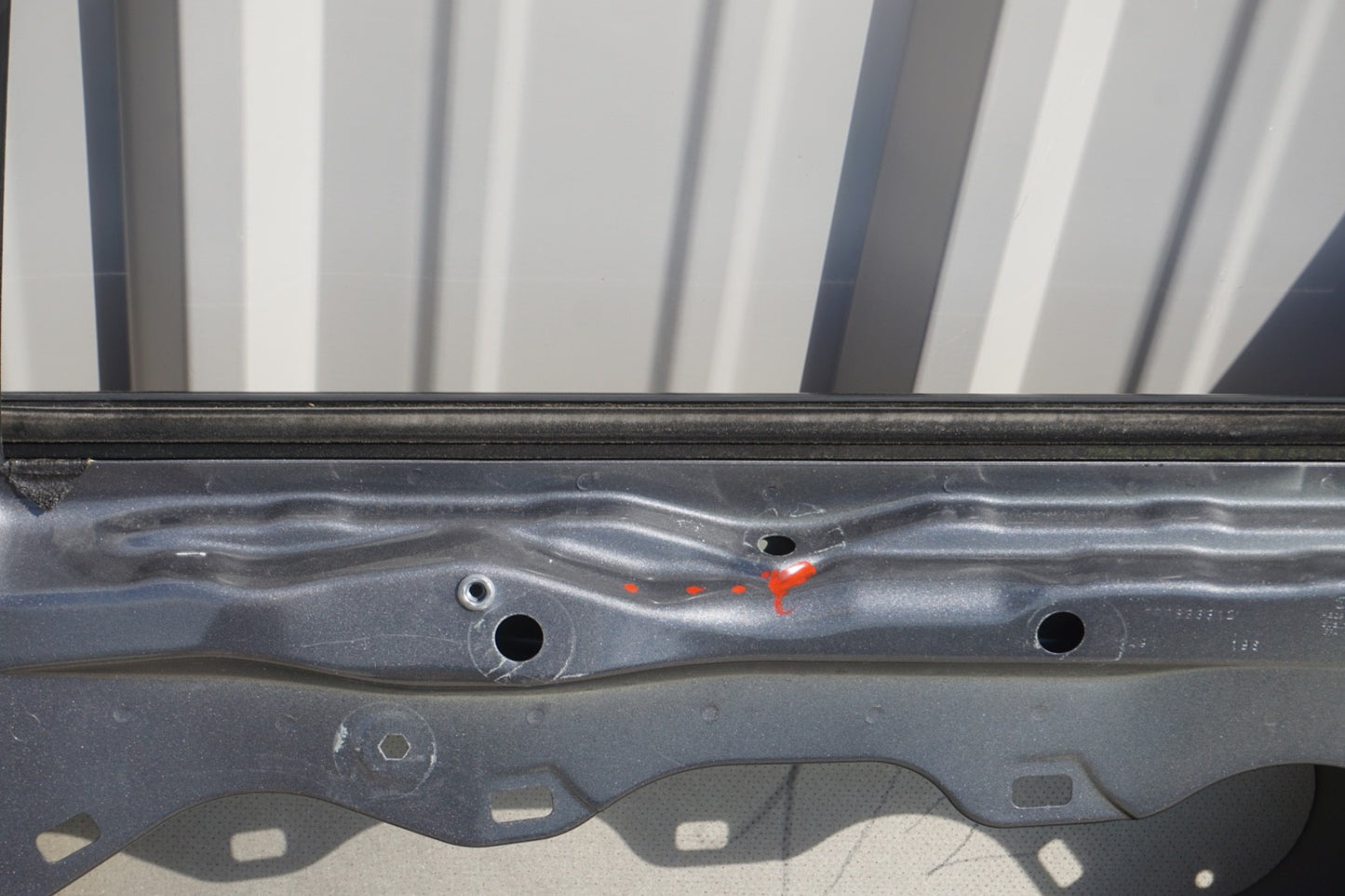 2011 - 2018 Porsche Cayenne 958 Rear Right Side Door Shell Gray OEM