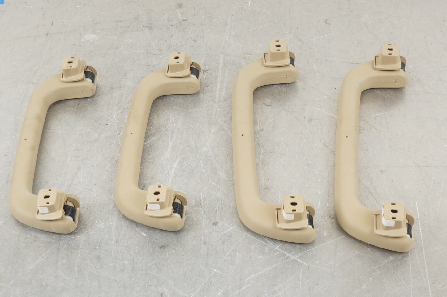 07-13 W221 MERCEDES BENZ S550 S600 S63 OVERHEAD ROOF GRAB HANDLE SET OF 4 OEM