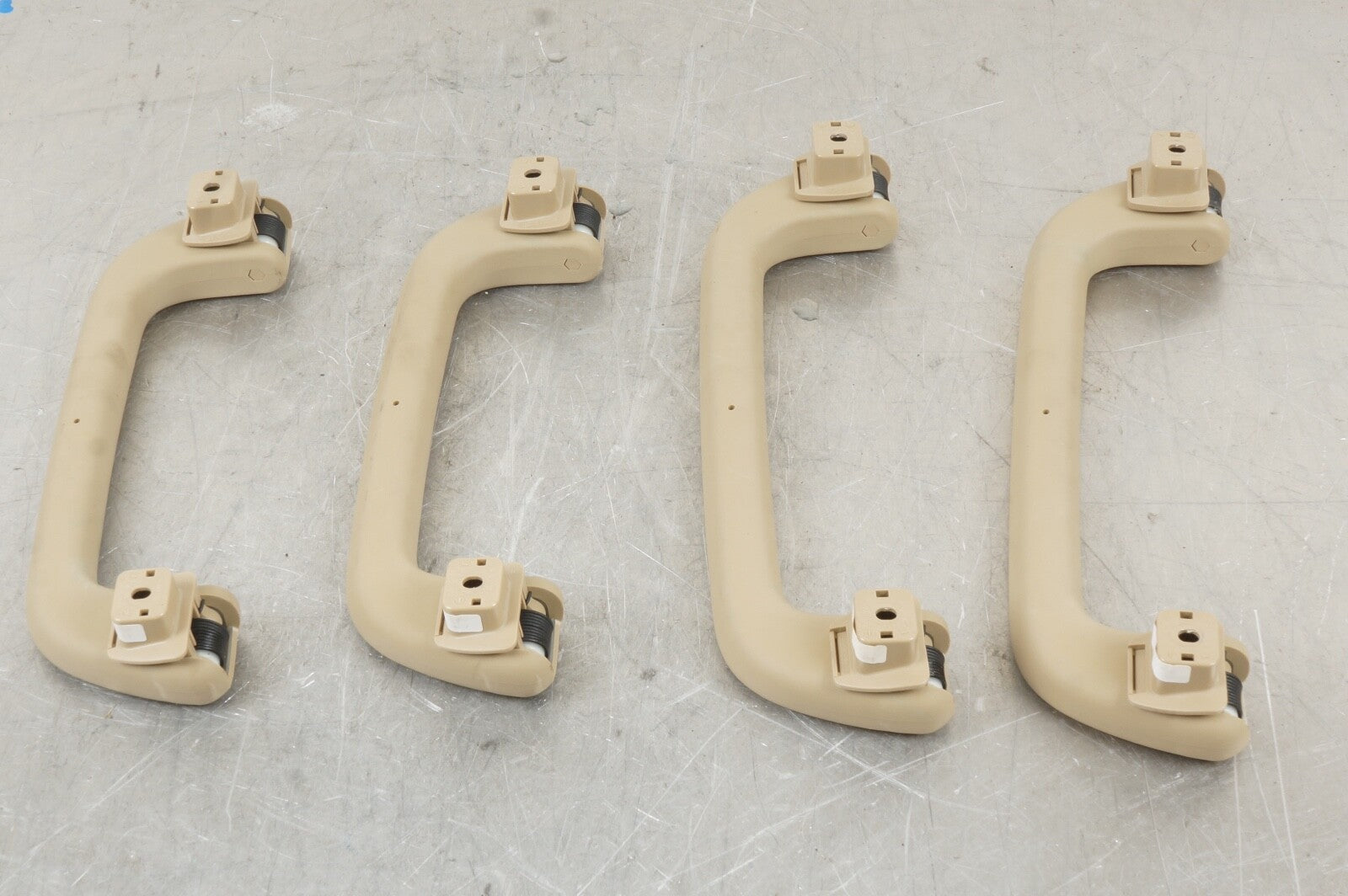 07-13 W221 MERCEDES BENZ S550 S600 S63 OVERHEAD ROOF GRAB HANDLE SET OF 4 OEM