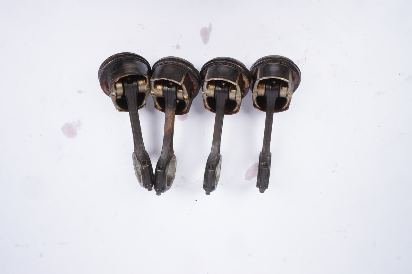 12-15 Mercedes W204 C250 SLK250 M271 Piston & Connecting Rod Set Of 4 OEM 55K