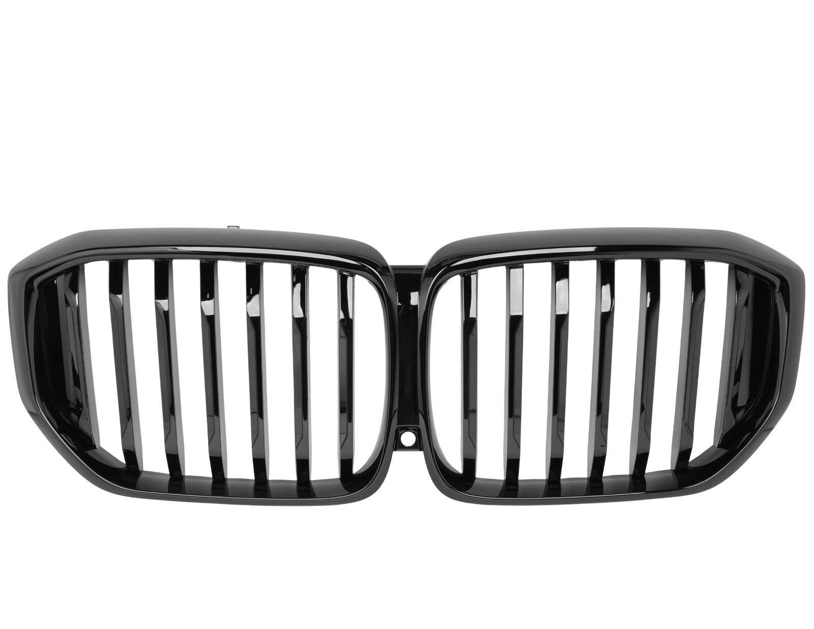 For 2025 BMW G05 X5 LCI Gloss Black Single Line Front Bumper Kidney Grille