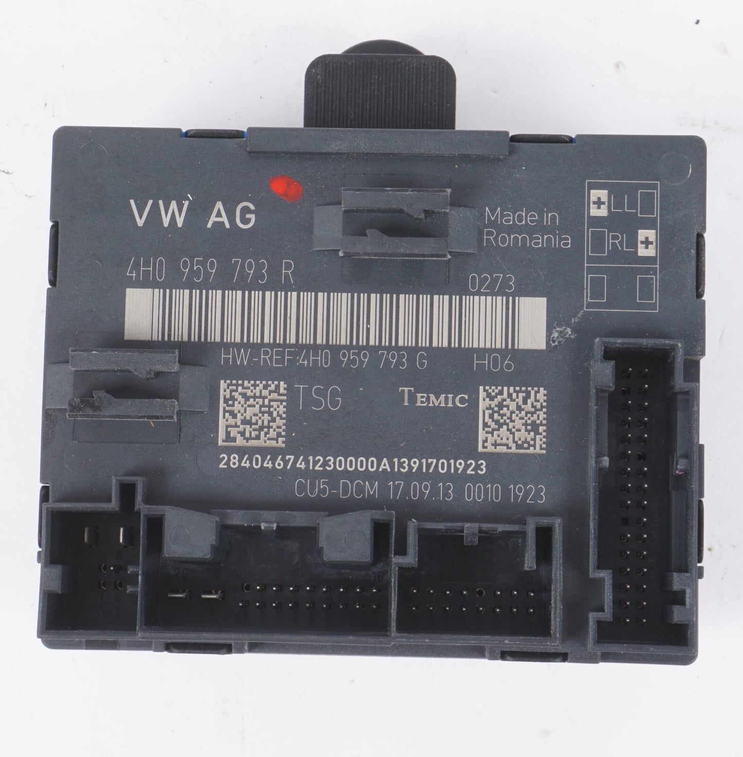 12-17 AUDI A8L A8 Door Control Module Front Left Driver Side 4H0959793R  OEM