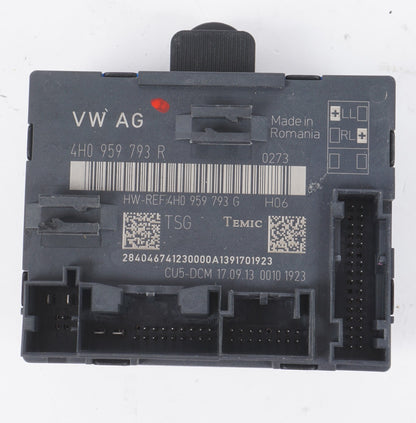 12-17 AUDI A8L A8 Door Control Module Front Left Driver Side 4H0959793R  OEM