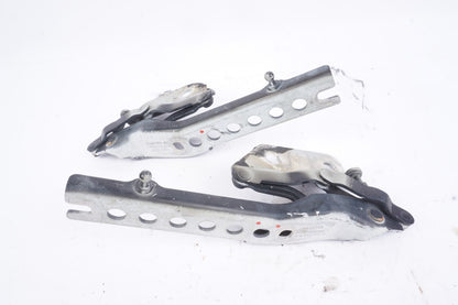 04-10 Audi A8 Quattro Left & Right Front Hood Hinge Pair OEM 4E0823302 Black
