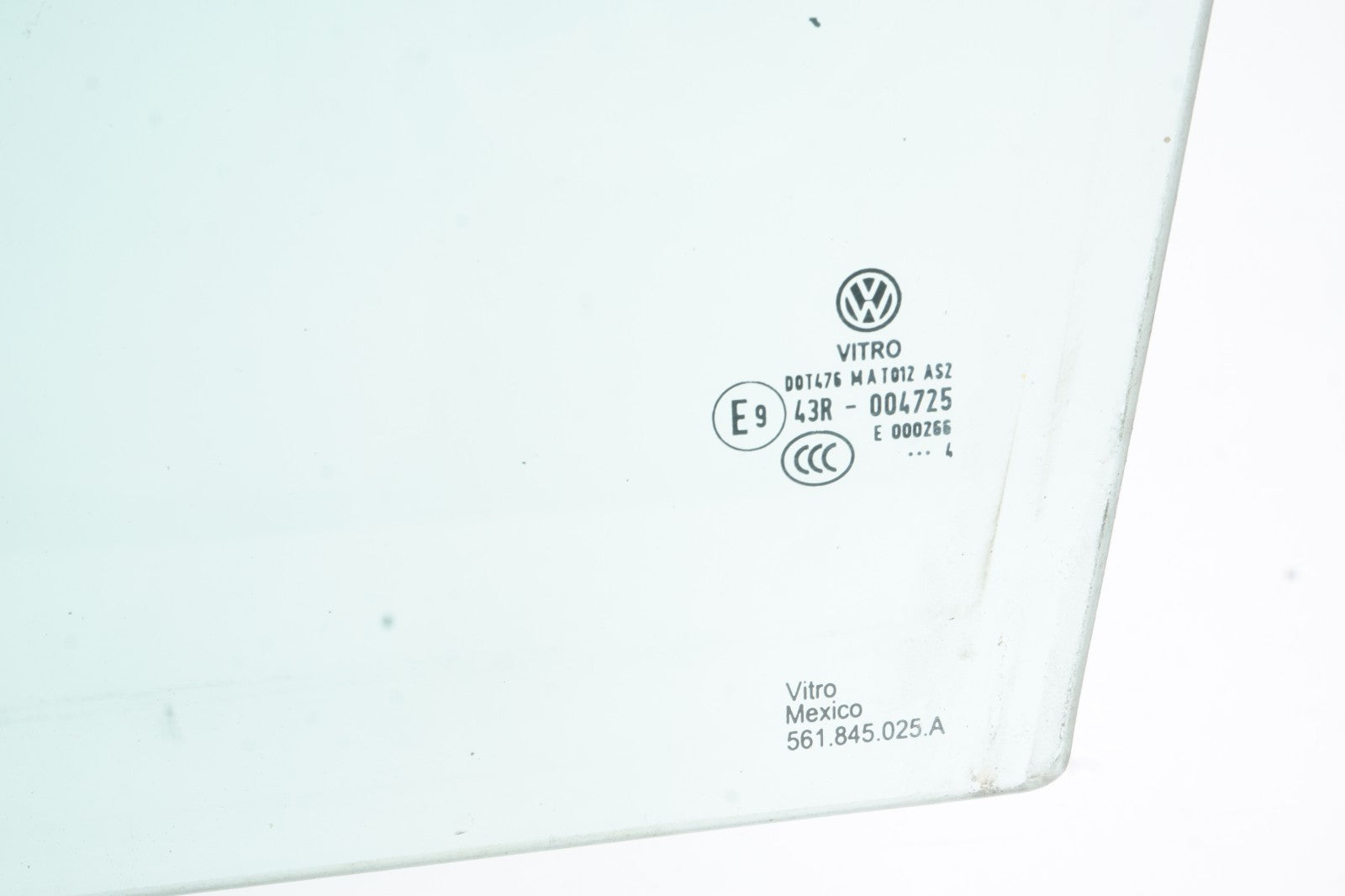 2012-2022 Volkswagen Passat Rear Left Driver Side Door Window Glass OEM