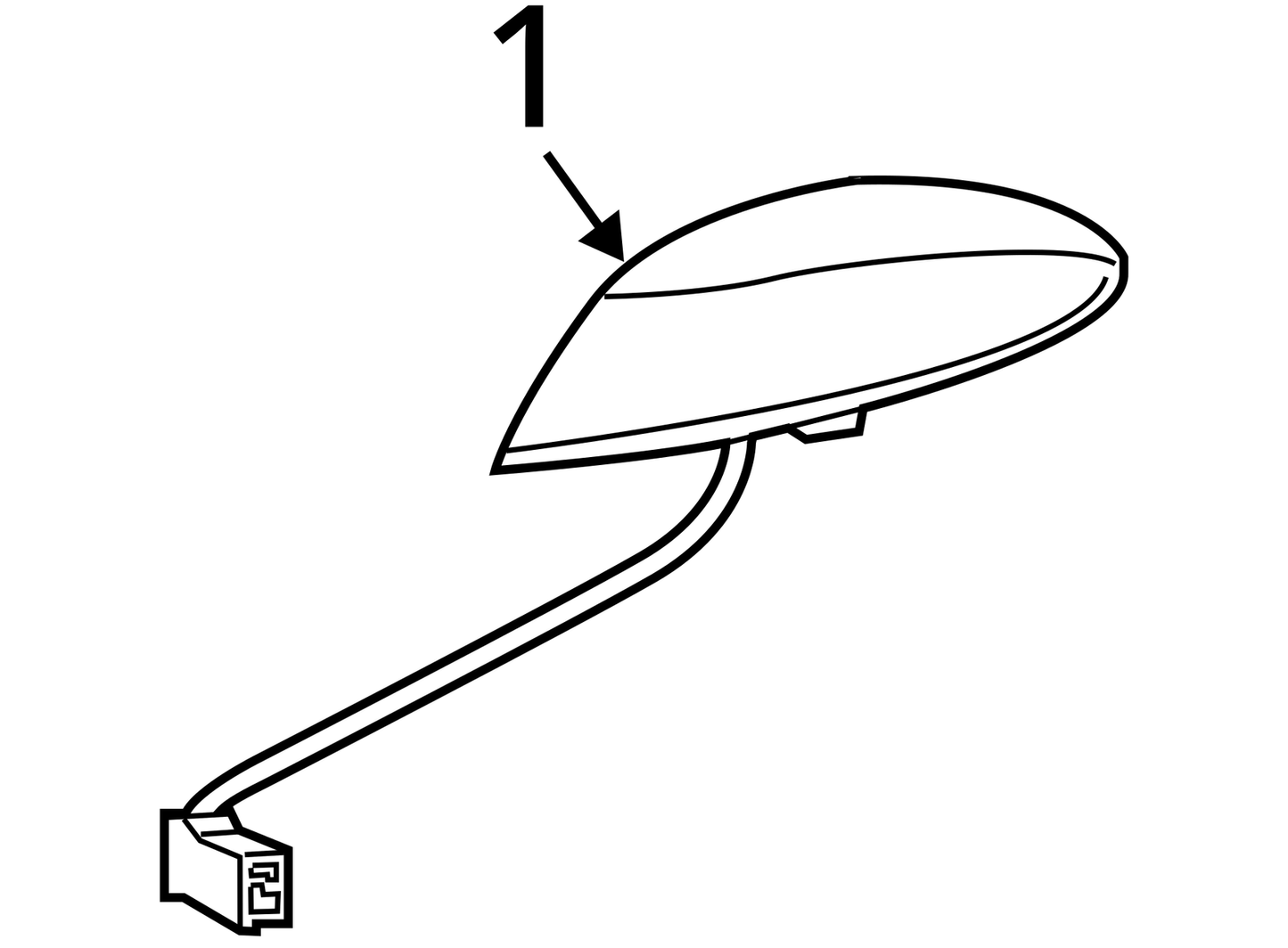 2011 - 2017 HONDA ODYSSEY ROOF ANTENNA OEM