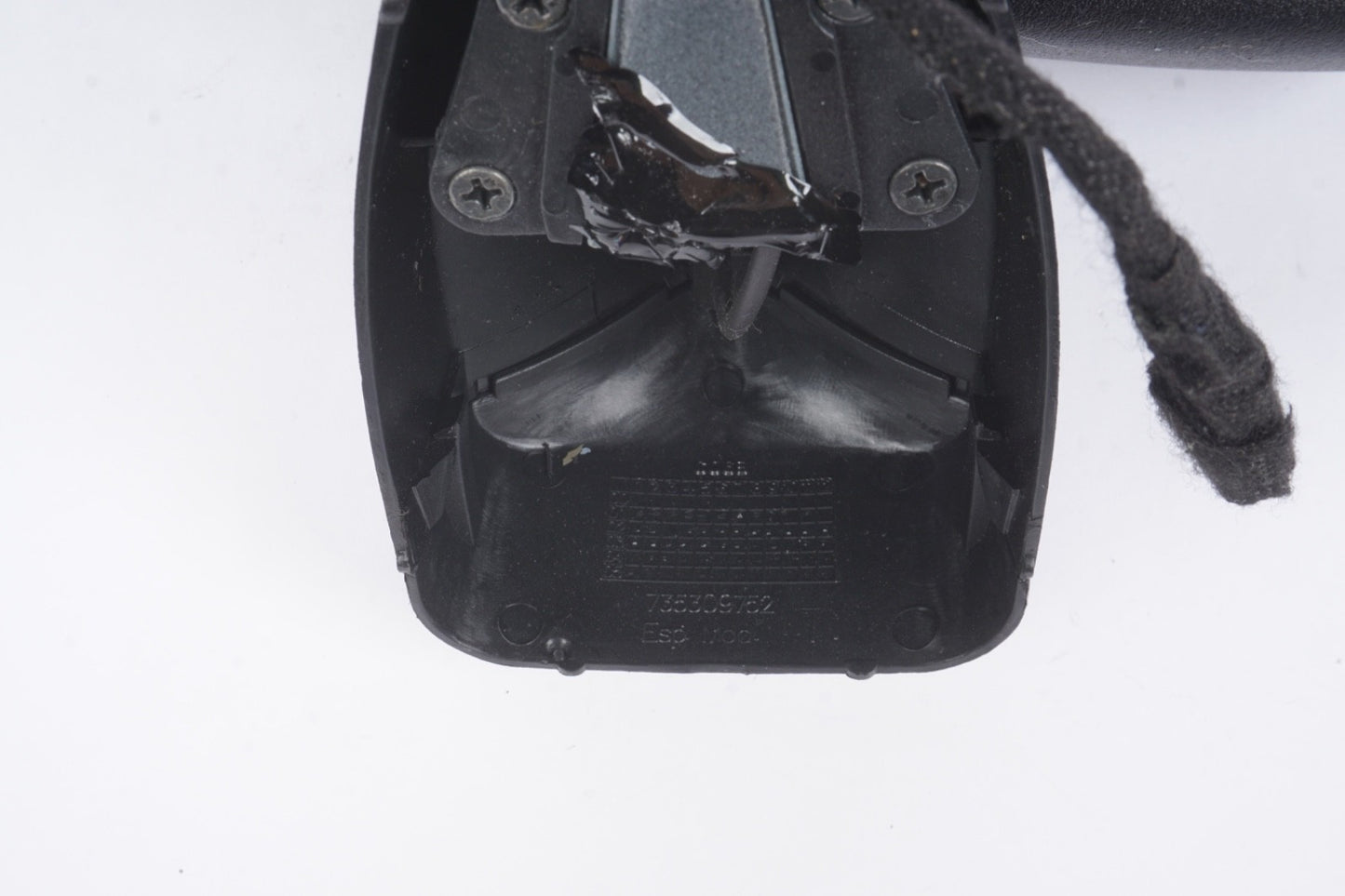 2012 - 2017 FIAT 500 MIRROR INTERIOR REAR VIEW WO COMPASS W SWITCH BLACK