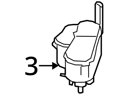 2011-2017 AUDI A8 A8L FUEL EVAP CHARCOAL CANISTER 4H0201801A OEM