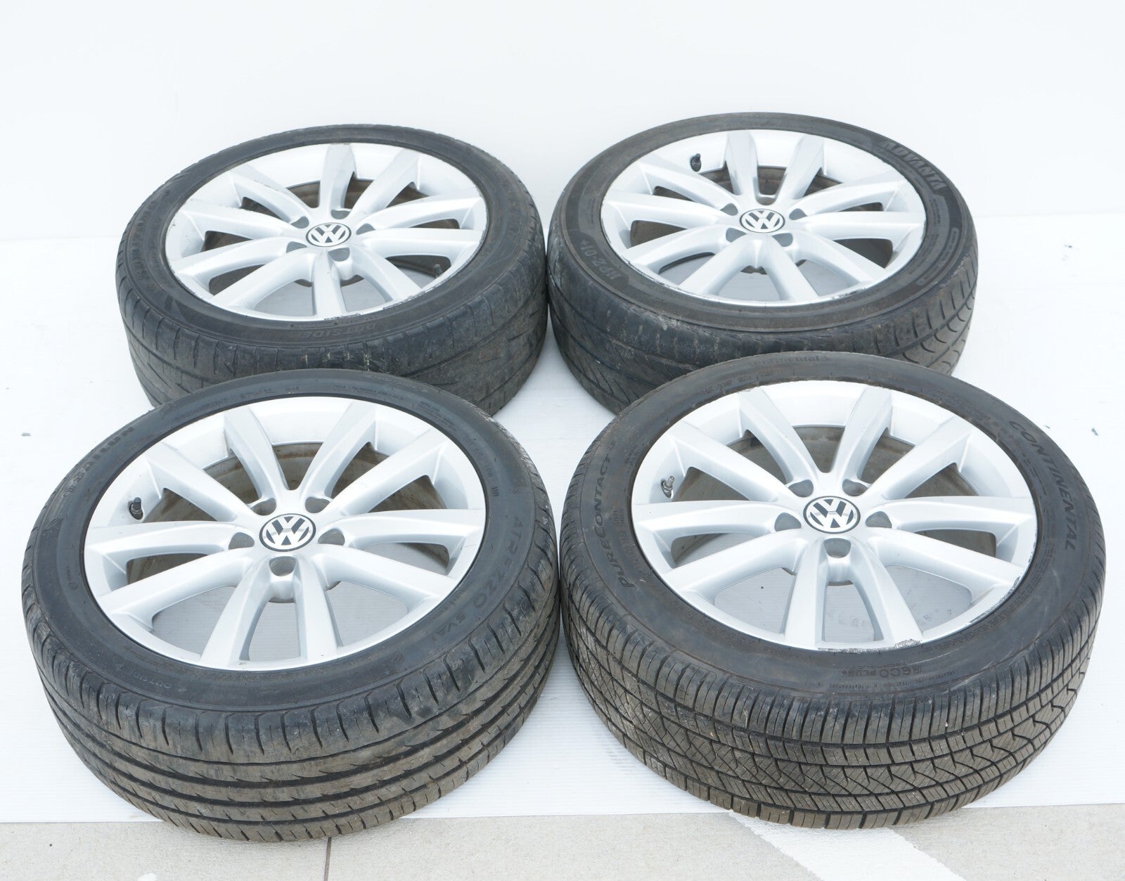 2012 - 2016 VOLKSWAGEN EOS ALLOY WHEEL RIM 7.5Jx17 & TIRE 235/45ZR17 SETOEM