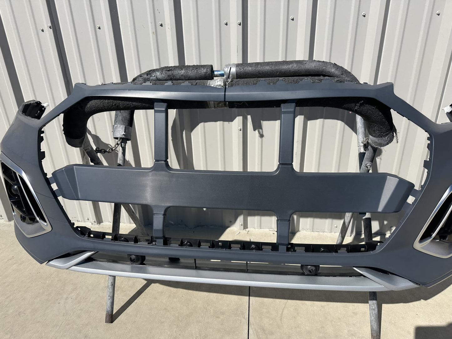 For 2023 Audi Q5 SQ5 S-Line Front Bumper Cover W/Side Grilles