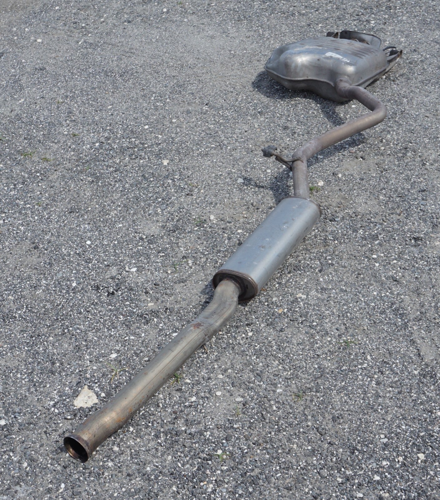 14-17 Mercedes S550 W222 Exhaust Resonator Pipe Muffler Driver Side Left OEM