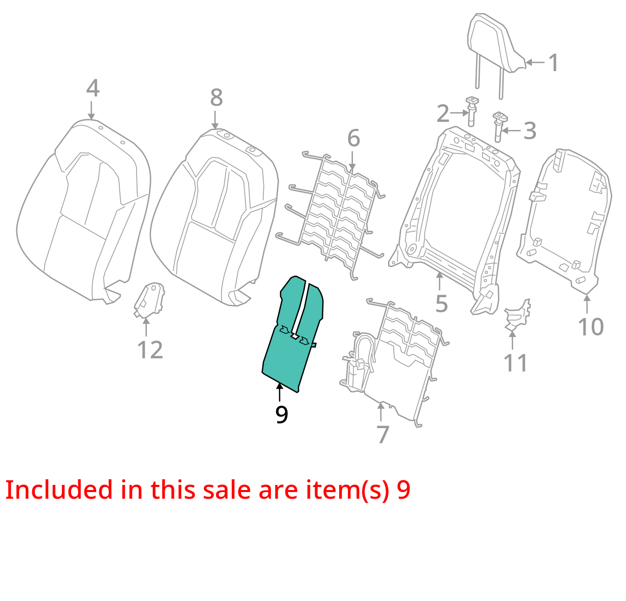 2021 - 2024 POLESTAR 2 Genuine Volvo Seat Back Heater 32248712